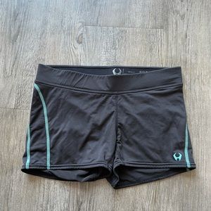 Hylete spandex shorts mid rise